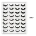 Ciglia finte sintetiche DD curl, set da 16 paia modello 16002 per volume intenso - Stile Volume Russo (16002)