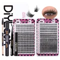 Professional DIY eyelash extension kit with glue, remover, tweezers and lash clusters - Diy-jims002+ Black Removal Kit