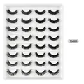 Extension ciglia russe DD curl sintetiche set da 16 paia, codice stile 16005 - Stile Denso Appuntito (16005)