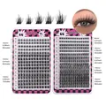 DIY cluster lash extension kit with 8-16mm individual lashes for natural volume - Multi-Density Cluster Lashes (DIY-JIMS002)