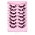 DIY segmentierte falsche Wimpern 7 Paar Packung in mehrschichtiger dicker 3D-Faser DIY7-13 - 3D Volumen Stil (DIY7-13)