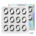 Short 3 Stil 12 Paar mehrlagige dichte falsche Wimpern in Hologramm-Verpackung - Voluminöser Lockiger Stil (Short3)