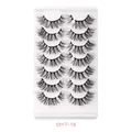 7 ζευγάρια πυκνές ψεύτικες βλεφαρίδες faux mink DIY7-18 για εντυπωσιακό όγκο και καμπυλότητα - Στυλ Ρωσικού Όγκου Τμηματικό (DIY-7-18)