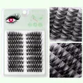 36 ciuffi di ciglia finte segmentate stile fox-eye in confezione verde chiaro - Stile Segmentato (FD10-009)