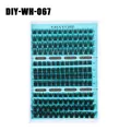 DIY individual eyelash extension set with three styles and 148 clusters of DD curl lashes - Three Styles Mixed Eyelashes (DIY-WH-067)