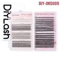 DIY cluster wimperverlengingsset met 30D en 40D volume plukjes in een roze doos - Gemengde Stijl (DIY-JMS009)