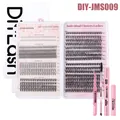 CMAYOME DIY wimperextensie set met 30D/40D clusters, pincet en Bond & Seal lijm - Gemengde Stijl Met Roze Tools (DIY-JMS009)