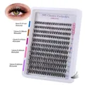 DIY cluster lashes set in natural black 8-16mm fluffy curly 240 clusters variant - DIY-SET-226 (30D) Lashes Box