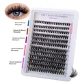 DIY cluster eyelashes set in 8mm to 16mm lengths for a dense fluffy curly lash look - DIY-SET-228 (50D) Lashes Box