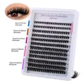 DIY cluster lashes set 8-16mm fluffy natural false eyelashes for volume extension - DIY-SET-229 (60D) Lashes Box