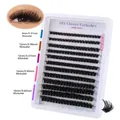 DIY cluster eyelash extension kit with 30D/40D fluffy curly lashes in 8-16mm lengths - DIY-SET-230 (80D) Lashes Box