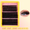 DIY wimperverlenging kit met 60D 100D dichte clusters in 10-16mm gemengde lengtes - Nr. 312 Wimperplateau / Enkel Wimperplateau
