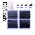 Σετ DIY βλεφαρίδων 10-18mm 50D 60D 80D 100D μαύρες μεμονωμένες βλεφαρίδες επέκτασης - Σετ Εξτένσιον Βλεφαρίδων Υψηλής Πυκνότητας (DIY-JMS-043)