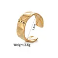 Verstellbarer 14K vergoldeter Edelstahlring mit geometrischer Diamantstruktur für Damen - Geometrischer Rhombus 3D (r742-a)