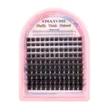 C-Curl flauschiges natürliches Wimpernverlängerung-Set mit 5-18 mm Längen im rosa Etui - Einzelne Wimpernbox (DIY-SET-471)