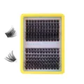 Set di ciglia finte a ciuffetti singoli con lunghezze miste da 10mm a 16mm per extension DIY - Solo Ciglia a Grappolo / DIY-SET-439