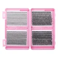 DIY individuele wimperverlenging set met 10mm tot 16mm mix clusters in roze doos - Stijl 1 (DIY-JMS-081)
