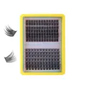 Set ciglia finte a ciuffetti curvatura C lunghezze miste 10-16mm vassoio giallo - Solo Ciglia a Grappolo / DIY-SET-440