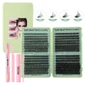 DIY wimperset met 30D-60D clusters, bond seal, remover en pincet in doos - 30D-60D Mix Met Roze Tools (DIY-JMS-070)