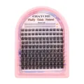 Einzelne Wimpern-Cluster-Set mit Unterwimpern in C-Curl flauschig natürlich schwarz - Einzelne Wimpernbox (DIY-SET-474)