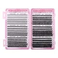 DIY eyelash extension kit 10D-50D clusters in pink palette, length 8-16mm - 10D-50D Density Spec - Without Tools (DIY-JMS-105)
