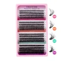 Individual lash cluster set with 30D-60D density in 10mm-16mm lengths for makeup - Diy-set-506 [fluffy 30+40+50+60d] 320 Clusters