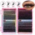Kit extension ciglia finte a ciuffetti 50D-100D volume misto lunghezze 10-16mm - Stile a Densità Mista 50D/60D/80D/100D