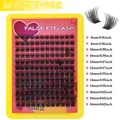 DIY wimperextensions set DIY-SET-522 met 12 rijen volle wimpers in lengtes van 8-16mm - Gekrulde Wimperdoos (DIY-SET-522)