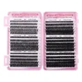 30D-100D large capacity individual lashes cluster in pink box for DIY extensions - 30D-100D Density Spec - Without Tools (DIY-JMS-108)