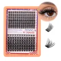 Individual cluster lashes kit 8-18mm D curl synthetic fiber for lash extension - DIY-SET-541 (Mixed Style No Tools)