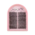 DIY eyelash extension kit with 216 clusters in spiky and fluffy natural black styles - Single Box (DIY-SET-575)