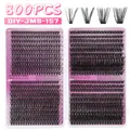 DIY segmented lash extension kit with 800 clusters in 40D to 100D density and 9-16mm length - Mixed Density Large Capacity Eyelashes / DIY-JMS-157 (40D+60D+80D+100D)