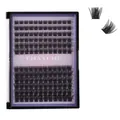 Σετ βλεφαρίδες DIY cluster σε μαύρο χρώμα με διάφορα μήκη από 8mm έως 16mm - Δίσκος Μεμονωμένων Βλεφαρίδων σε Τούφες (DIY-SET-553)