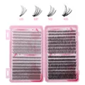 Romantic Moment eyelash extension set with 10D to 40D cluster lashes in pink case - Eyelashes Only Without Tools (DIY-JMS-125)