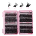 Individual eyelash cluster set featuring 50D to 100D volume in 10mm to 16mm lengths - Eyelashes Only Without Tools (DIY-JMS-126)