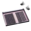 Set de pestañas individuales DIY de volumen natural con curvatura C y estuche rosa - Caja de Almacenamiento de Pestañas Postizas Individual (DIY-SET-561)