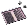 Set de 144 racimos de pestañas postizas curva C en varios tamaños para una mirada natural - Caja de Almacenamiento de Pestañas Postizas Individual (DIY-SET-562)
