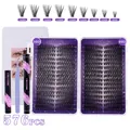 576er D-Curl DIY Wimpernverlängerungs-Set mit 8-16mm Wimpern, Kleber und Pinzette - 30D/40D Wimpern Mit 3-Teiligem Werkzeugsatz (DIY-JMS-133)
