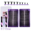 576-teiliges DIY Wimpernset 50D 60D mit Kleber, Versiegeler, Entferner und Pinzette - 50D/60D Wimpern Mit 3-Teiligem Werkzeugsatz (DIY-JMS-134)