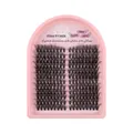 DIY cluster lashes set in pink case with Spiky, Fluffy, and Thick 216-cluster styles - Single Box (DIY-SET-576)