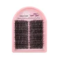 DIY Cluster Lashes Kit with SPIKY and THICK individual eyelashes in pink tray - Single Box (DIY-SET-577)