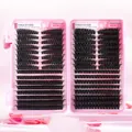 DIY cluster lash extension set featuring 30D and 40D mixed black volume lashes - Diy-jms-166 [80d+100d] 544 Clusters