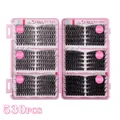 DIY σετ βλεφαρίδων 530 τμχ 30D-100D βλεφαρίδες για όγκο σε ροζ θήκη - Μόνο Βλεφαρίδες (Χωρίς Εργαλεία) / Δίσκος Βλεφαρίδων Μεγάλης Χωρητικότητας