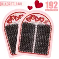 DIY cluster lashes set with 192 pieces of thick and fluffy black volume eyelashes - DIY-SET-585