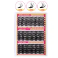 DIY eyelash cluster set with 30D 40D 50D styles in 10-18mm lengths for a natural wispy look - Natural Fluffy Mixed Style Without Tools (DIY-SET-592)
