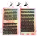 Kit da 640 cluster di ciglia finte singole DIY da 10-16mm per trucco occhi professionale - Specifica Mista 30D/40D/50D