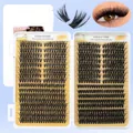 DIY cluster lashes set in 10D and 100D curls for natural thick volume with storage case - Single Box Eyelash Clusters (DIY-TZ-144)