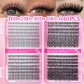 640pcs DIY individual lash clusters in 10D to 40D density for voluminous makeup look - Mixed Density Style (DIY-TZ-160)