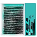 DIY cluster lash extension kit with 320 pieces, bond and seal, remover and tweezers - 30D Style with Tools (DIY-B-7-1)