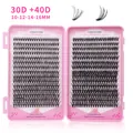 DIY cluster eyelash kit with 30D and 40D mixed lengths in pink case for natural volume - 30D And 40D Mixed Density (DIY-JMS-222)